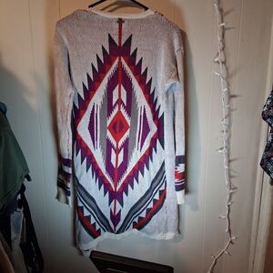 Billabong Multicolor Geometric Knit Cardigan